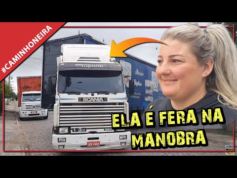 MANOBRA INCRÍVEL DESSA CAMINHONEIRA