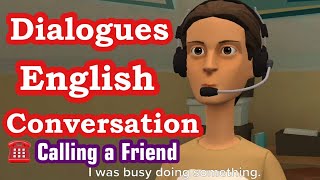 There Are Top 3 Dialogues English Conversation That Talking About Calling A Friends Going To Movie