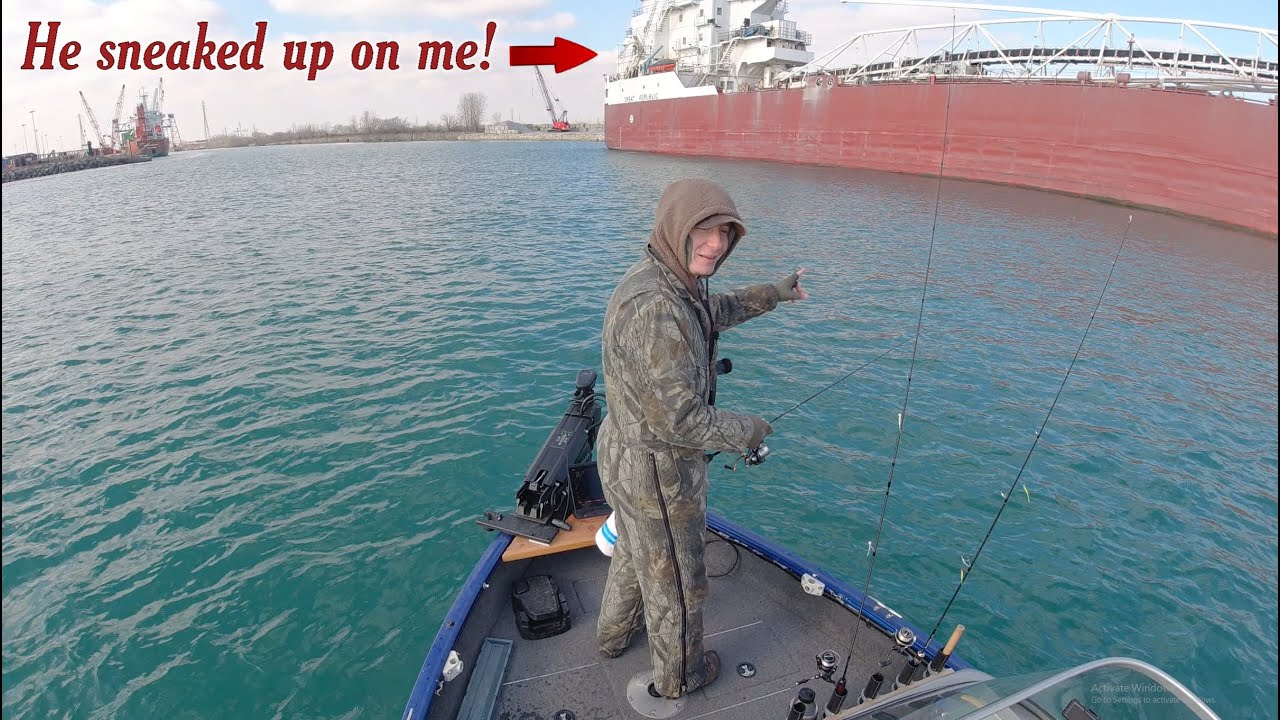First Perch Fishing of 2020 - mouth of Calumet River