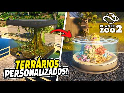 FINALMENTE temos TERRÁRIOS PERSONALIZADOS DE VERDADE em Planet Zoo 2! | SimuNews