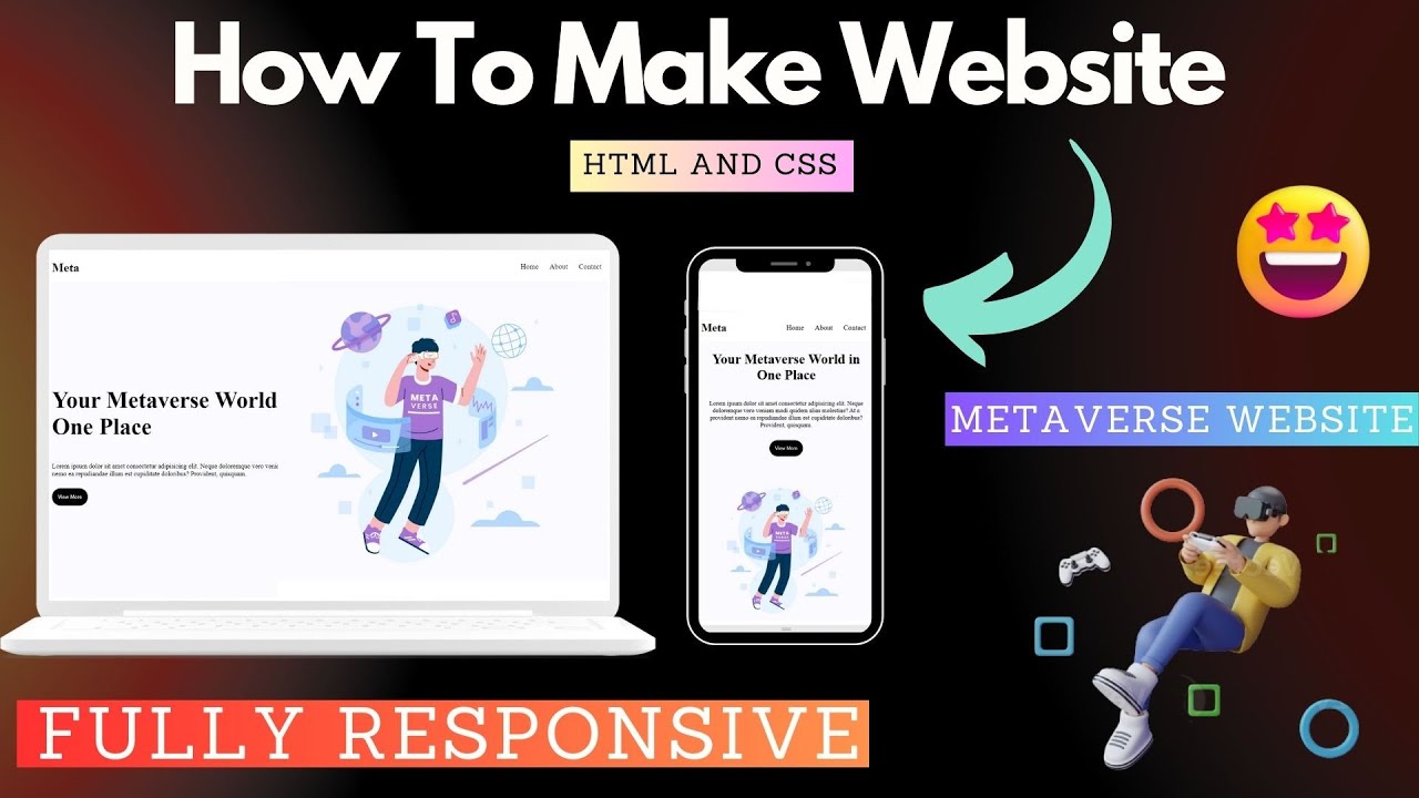 How To Make Website Using HTML & CSS | Fully Responsive | HTML CSS ...