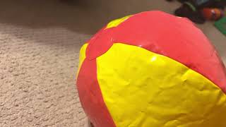 Inflating Uno Beach Ball Using A Super Wubble Bubble Air Pump