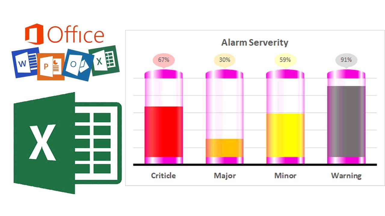 3d Glass Chart In Excel Template Free Download