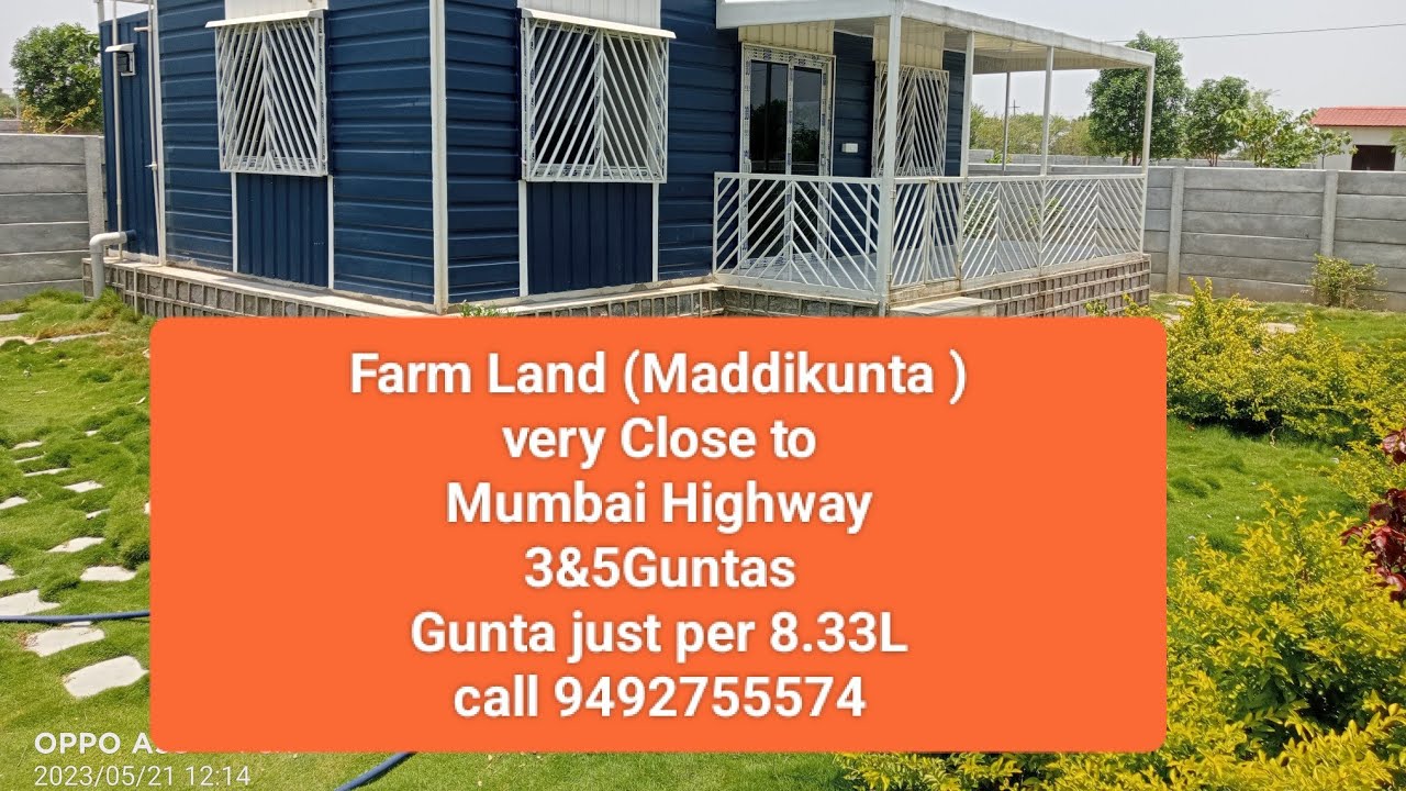 Farm Land for Sale Maddikunta Village 2.8KM from Mumbai Highway call me