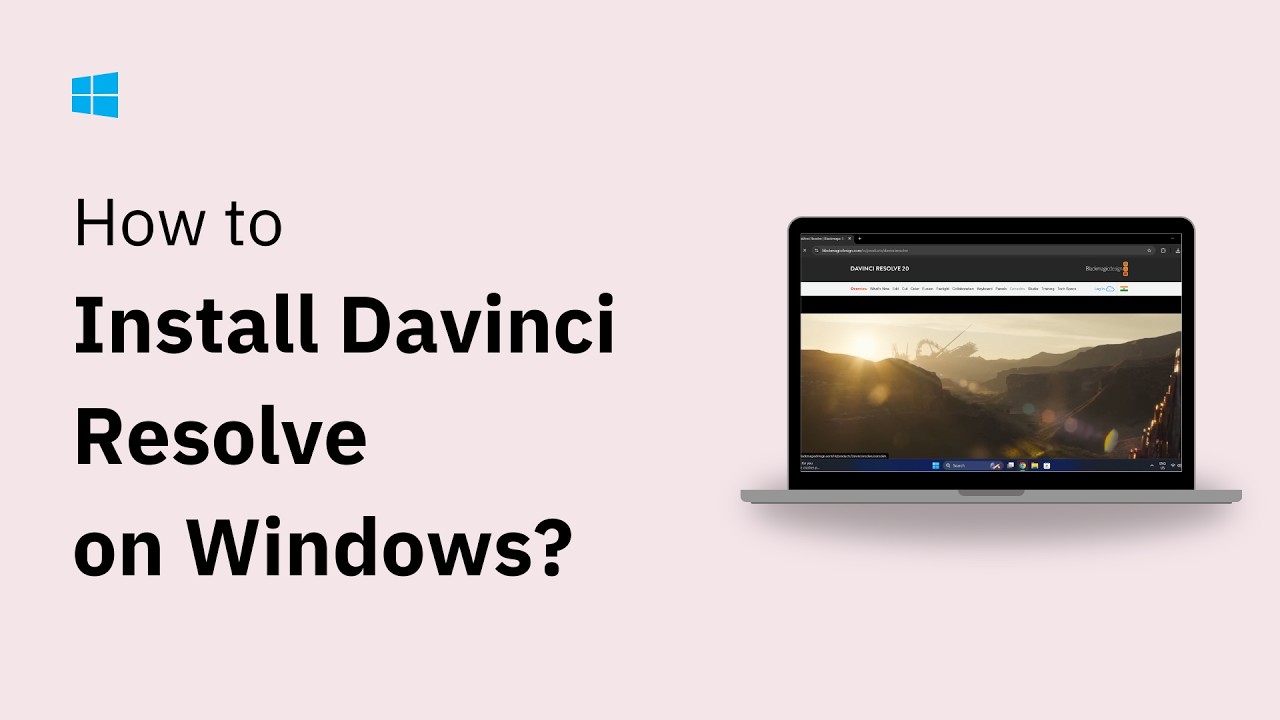 How to Install and Use DaVinci Resolve on Windows PC - YouTube