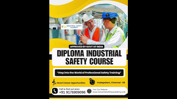 Industrial Safety Course in Chennai & Tamil Nadu | Industrial Safety Academy | #safetytraining