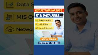 RUDSETI Hiring 2026 💻 IT &amp; Data Roles  #RUDSETI, #RUDSETIAcademy, #ITJobsIndia, #DataScienceJobs,