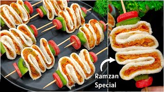 2 Minutes Ramzan Special recipes | Bread Folding Sticks | Ramadan Recipes/ Iftar Recipes/New Recipe