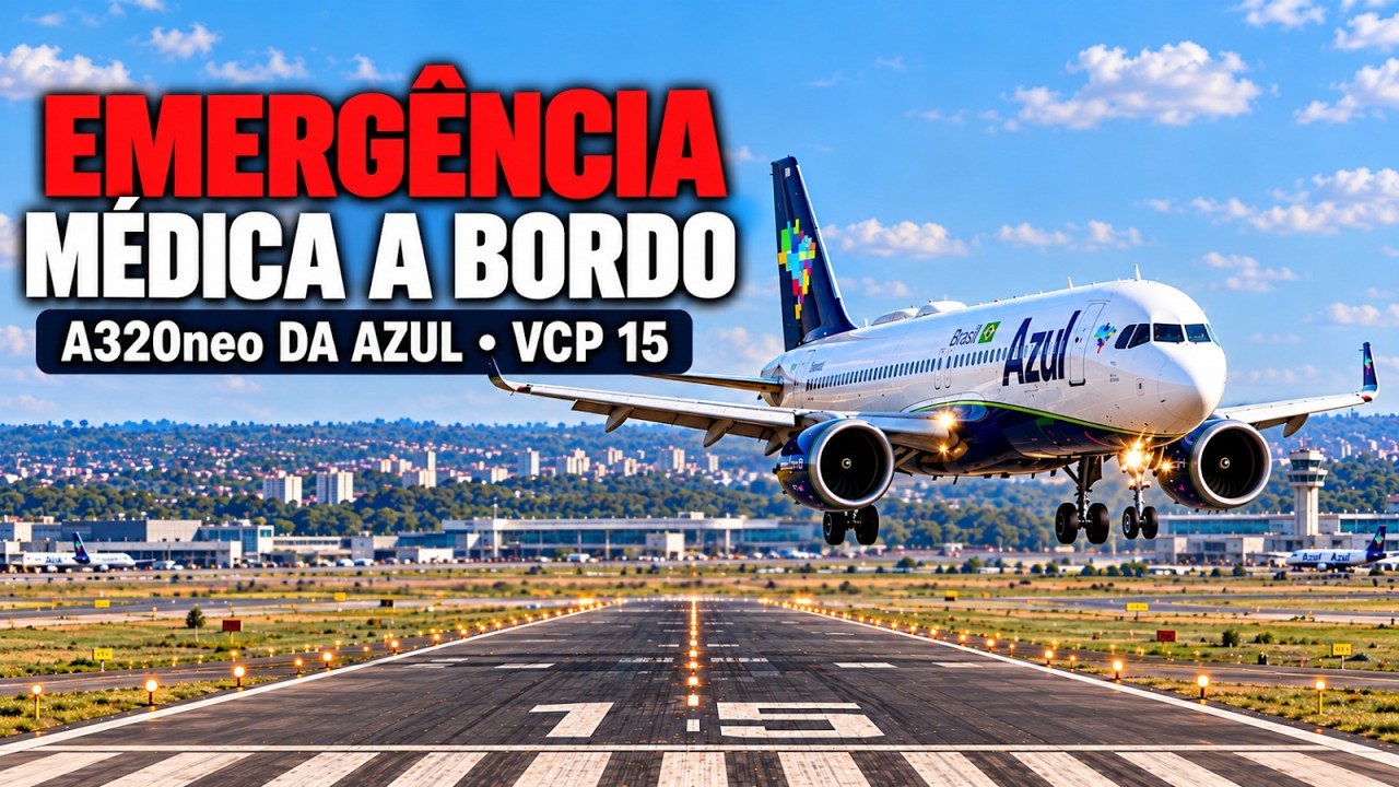 Emergência médica altera operação do voo AD2660 com destino a Porto Alegre
