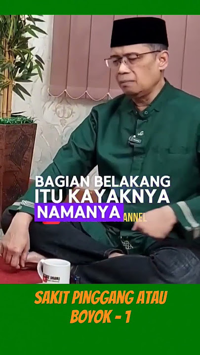 Sakit pinggang atau boyok bisa disebabkan oleh??,,,, ustadz Dhanu #dakwah #sakit #pinggang #solusi