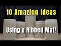 10 Amazing Ideas for Pottery - USING A RIBBED MAT!