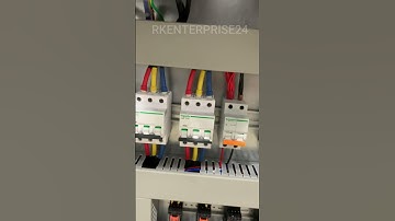 PLC PANEL WITH VFD. ELECTRIC AUTOMATION PANEL WORK. #electricpanel #plc_automation #vfd #delta