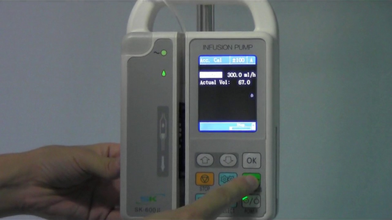 Calibration for SK 600II/SK800 Infusion Pump