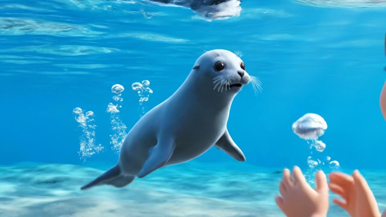 Baby Seal Played with Floating Bubbles 🦭🫧 | Nursery Rhymes for Kids & Baby Songs