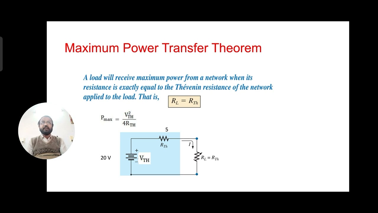 Maximum power transfer theorem - YouTube