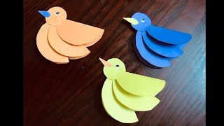 Easy Paper Bird Making Tutorial ।। Ayesha Crafts