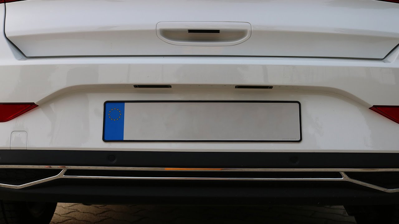 Hyundai i30 Licence Plate Mounting with DoubleSided Tape YouTube