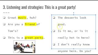 Touchstone 2 Unit 1 Lesson C Listening and Strategies