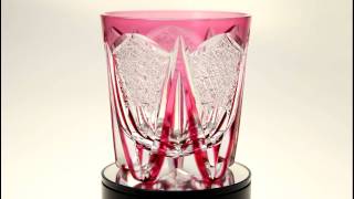 江戸切子　ロックグラス・星　R001