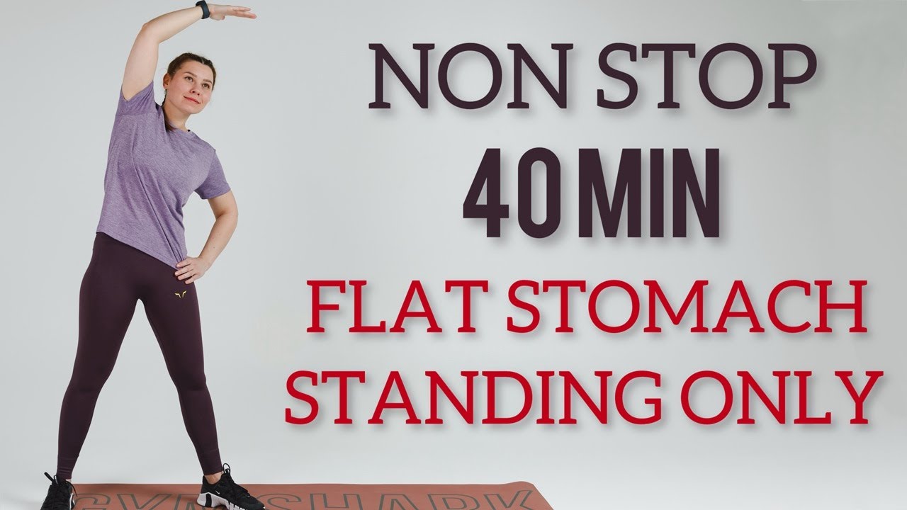 40-минутная тренировка для пресса стоя / Непрерывная тренировка пресса стоя / Стройная талия и пл...