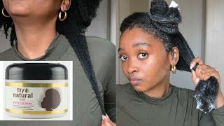 DEEP CONDITIONING CHALLENGE - HYDRATION MASK VS THICK 4B/4C HAIR #STAYHOME | South African YouTuber