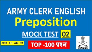 Preposition Class for Army | Preposition 02 | Preposition for NDA, Air Force, Navy, Army Clerk Paper