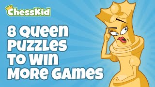 8 Queen Puzzles to WIN More Games | ChessKid screenshot 5