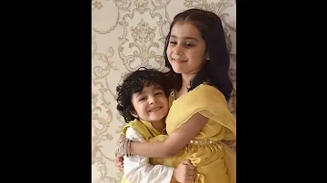 Ayeza khan and danish taimoor  Sweet Childrens Enjoy At home 😍