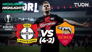 HIGHLIGHTS  Bayer Leverkusen (4)22(2) Roma | UEFA Europa League 2023/24  Semis | TUDN