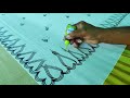 Fabric Painting on Kerala Cotton Saree Without Brush | Painting on Saree...