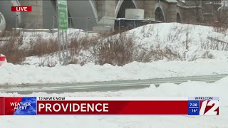Monday 7:30 AM: Cleanup from the winter storm underway