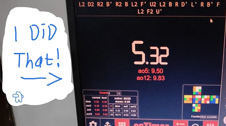 8.08 OH ao5 but i only started recording after solve 3