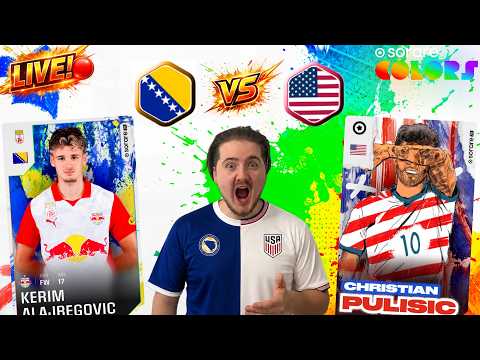Bosnia vs USA LIVE! | Sorare Colors World Cup 🔴⚽
