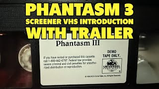 Phantasm 3 Lord Of The Dead Vhs Screener Intro With Trailer