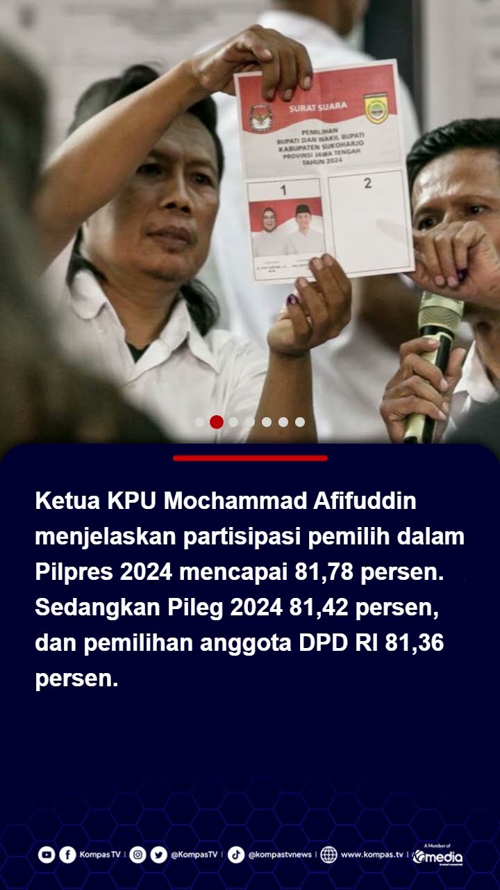 Lebih Rendah dari Pilpres dan Pileg, Partisipasi Pemilih Pilkada 2024 Tak Sampai 70 Persen #pilkada