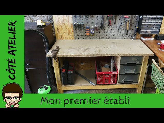 Établis en bois fait maison  Etabli bois, Maison, Etagere rangement