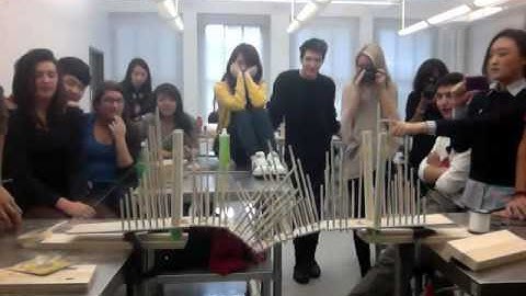 tension and compression, Parsons 3-D studio Derek Haffar