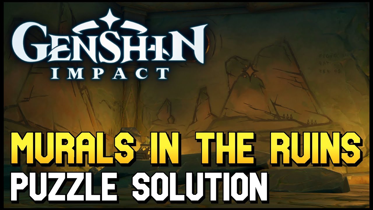 Genshin Impact Murals In The Ruins Puzzle Solution (Tsurumi Island