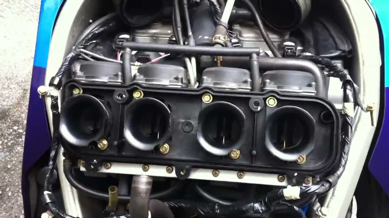 ZX-9R engine test - YouTube