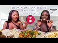 NEPALI FOOD MUKBANG🇳🇵| TRYING FOR THE FIRST TIME REACTION | CHICKEN MOMO