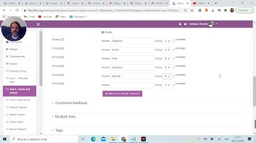 Moodle Quiz: Drag and Drop into Text