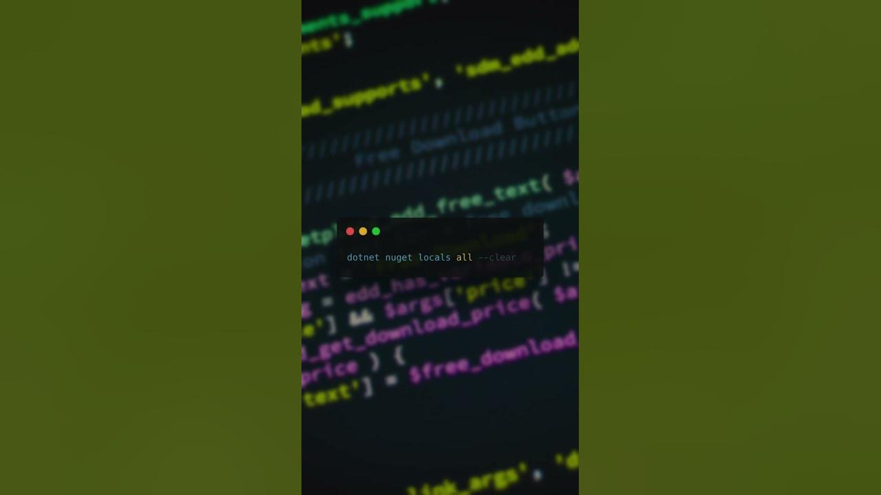 How to clear the nuget cache with the dotnet cli shorts shorts dotnet