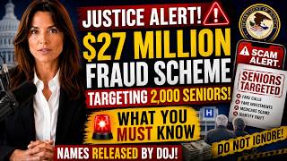 “JUSTICE ALERT: $27 Million Fraud Scheme Targeting 2,000 Seniors - What You MUST Know”