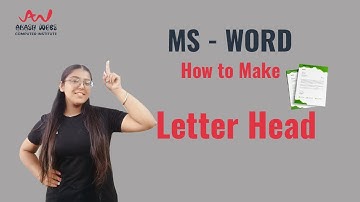 MS-WORD | How to create Letter Head | Akash Webs Computer Institute | Kamalpreet Kaur