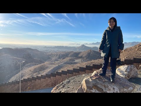 1/27 生配信　国境の今　アメリカ•メキシコ国境の壁様子