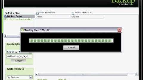 PFreeAgent GoFlex: Premium Backup How to Restore Files Using the Memeo Premium Dashboard Intervace
