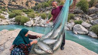 ❤️🎣 A Loving Couple Fishing by the River | Romantic Nomadic Life