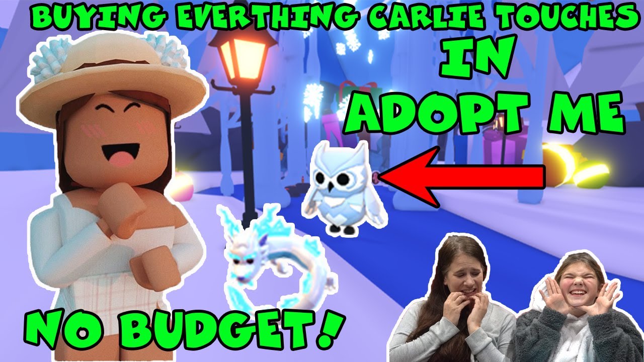 Adopt Me Winter Update I Ll Buy Carlie Everything She Touches No Budget Youtube - carlaylee roblox adopt me