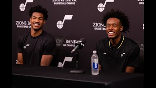 Meet Collin Sexton \& Ochai Agbaji | Utah Jazz