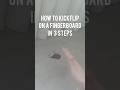 How to Kickflip in 3 steps | Fingerboarding tutorial #fingerboard #tricks #tutorial